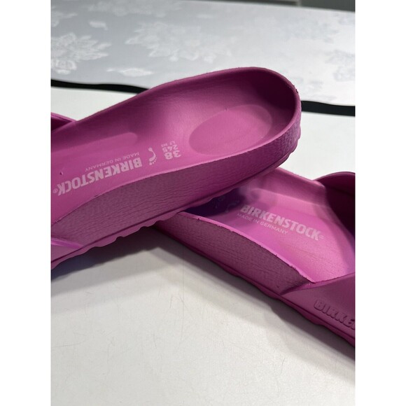 BIRKENSTOCK Madrid Sandals Pink Purple Eva Flat Slides Buckle Comfort Sz 38 / 7 - Picture 14 of 14